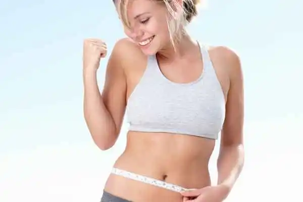 woman happy after fat reduction treatment Haverhill