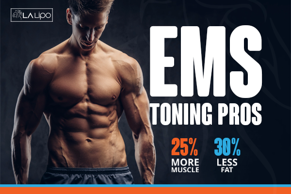 Image of man with sculpted stomach showing the fat loss and muscle gain of LA-EMS Body Sculpting Treatment Haverhill